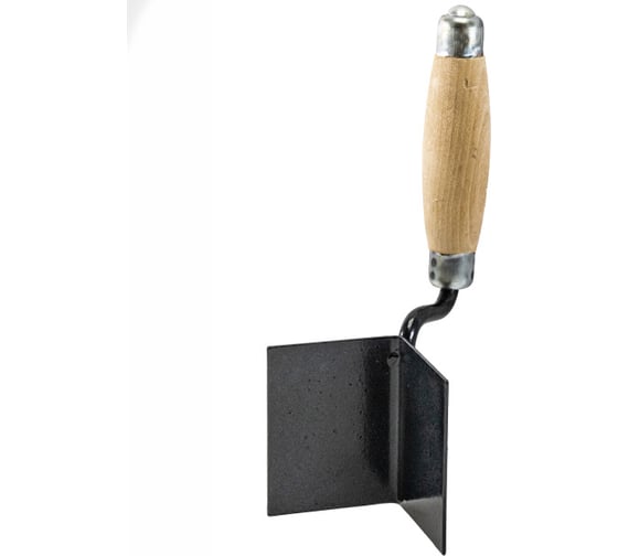 Изображение товара Кельма угловая внешняя Политех 60x60x80 мм, деревянная ручка, отбойник 1070110