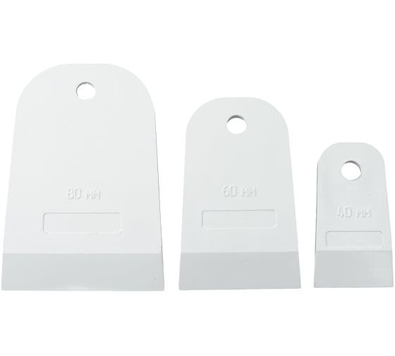 Изображение товара Набор резиновых шпателей Политех Profi 40, 60, 80 мм 1055007