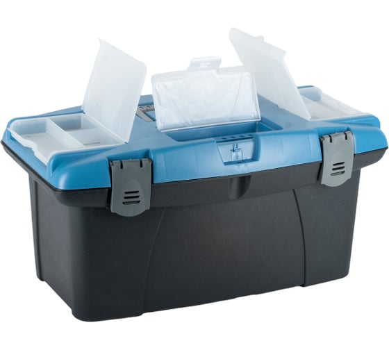 Изображение товара Ящик для инструментов Политех 19'' 480x280x225 мм, с выдвижным органайзером и органайзером под биты 8064304