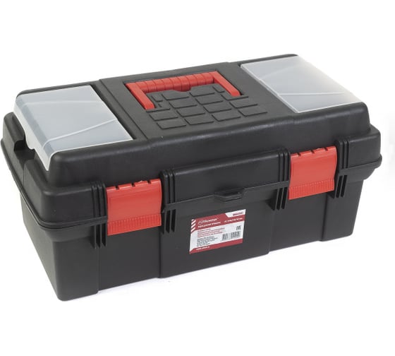 Изображение товара Ящик для инструментов Политех 16 410х210х185 мм, 2 органайзера, подвижной лоток 8064301