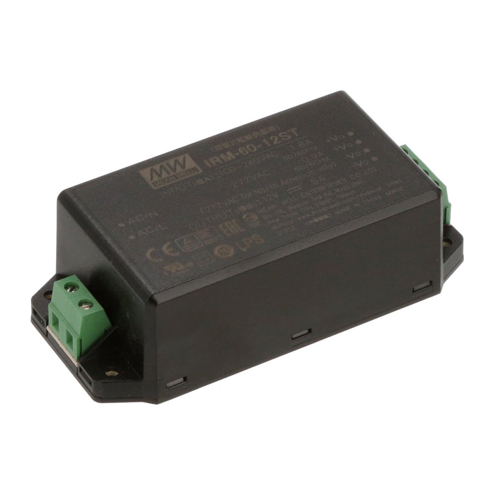 Изображение товара Источник питания Mean Well AC/DC IRM-60-12ST 60 Вт с защитой от короткого замыкания