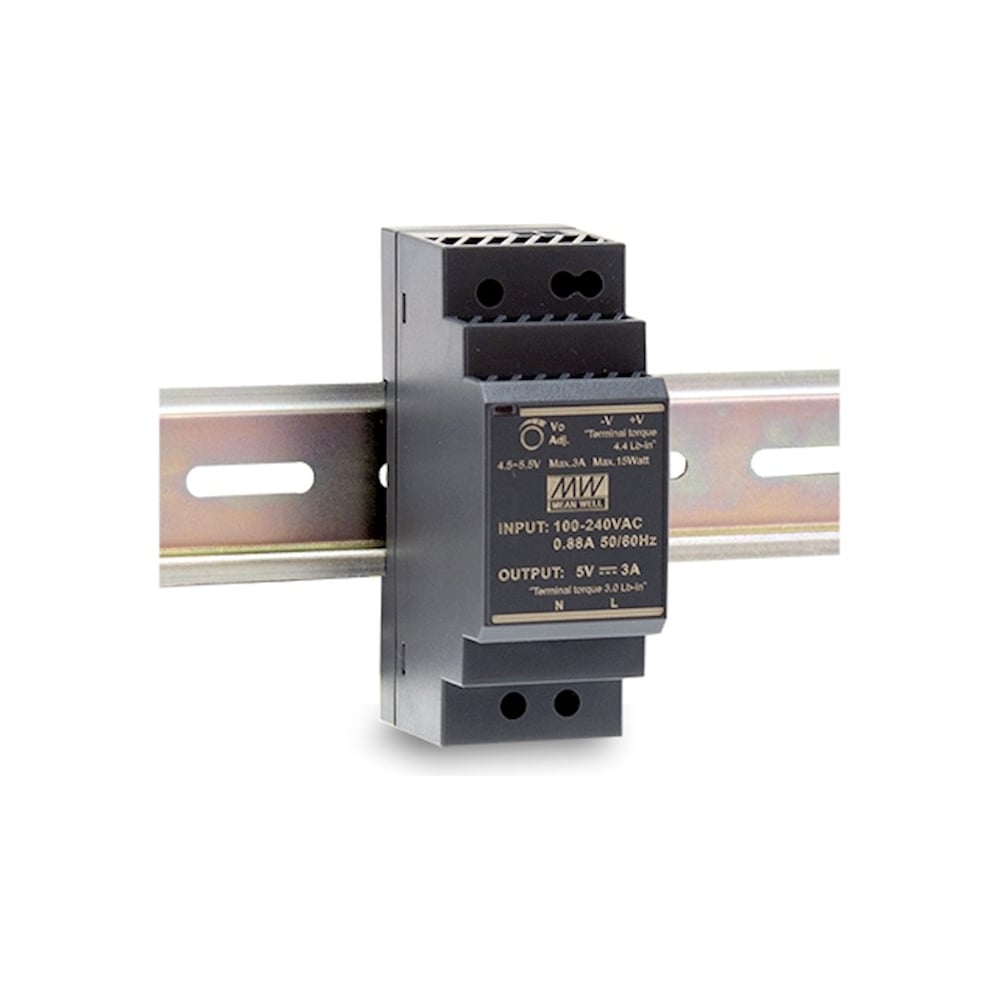 Изображение товара Источник питания AC/DC Mean Well HDR-30-5 для промышленной автоматизации