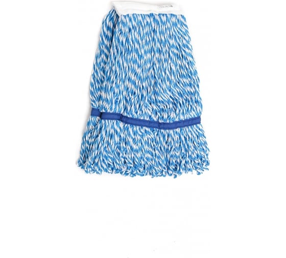 Изображение товара Насадка для швабры CISNE KENTUCKY верёвочная микрофибра, синий/белый 200г 208000