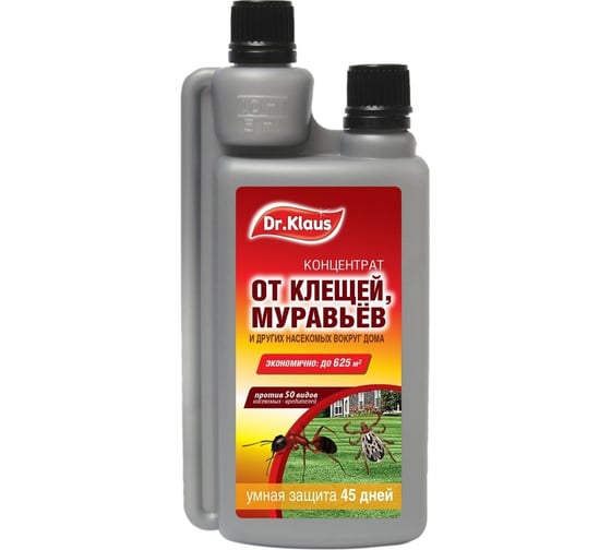 Изображение товара Концентрат от клещей, муравьев и других насекомых Dr.Klaus 250 мл DK06010012