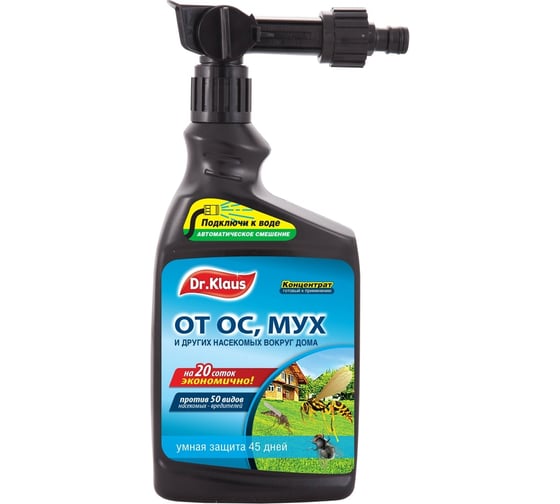 Изображение товара Эжектор концентрат от мух, ос и других летающих насекомых Dr.Klaus 1 л DK04230011