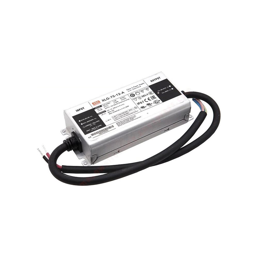Изображение товара Источник питания Mean Well AC/DC XLG-75-12-A 60Вт 12В