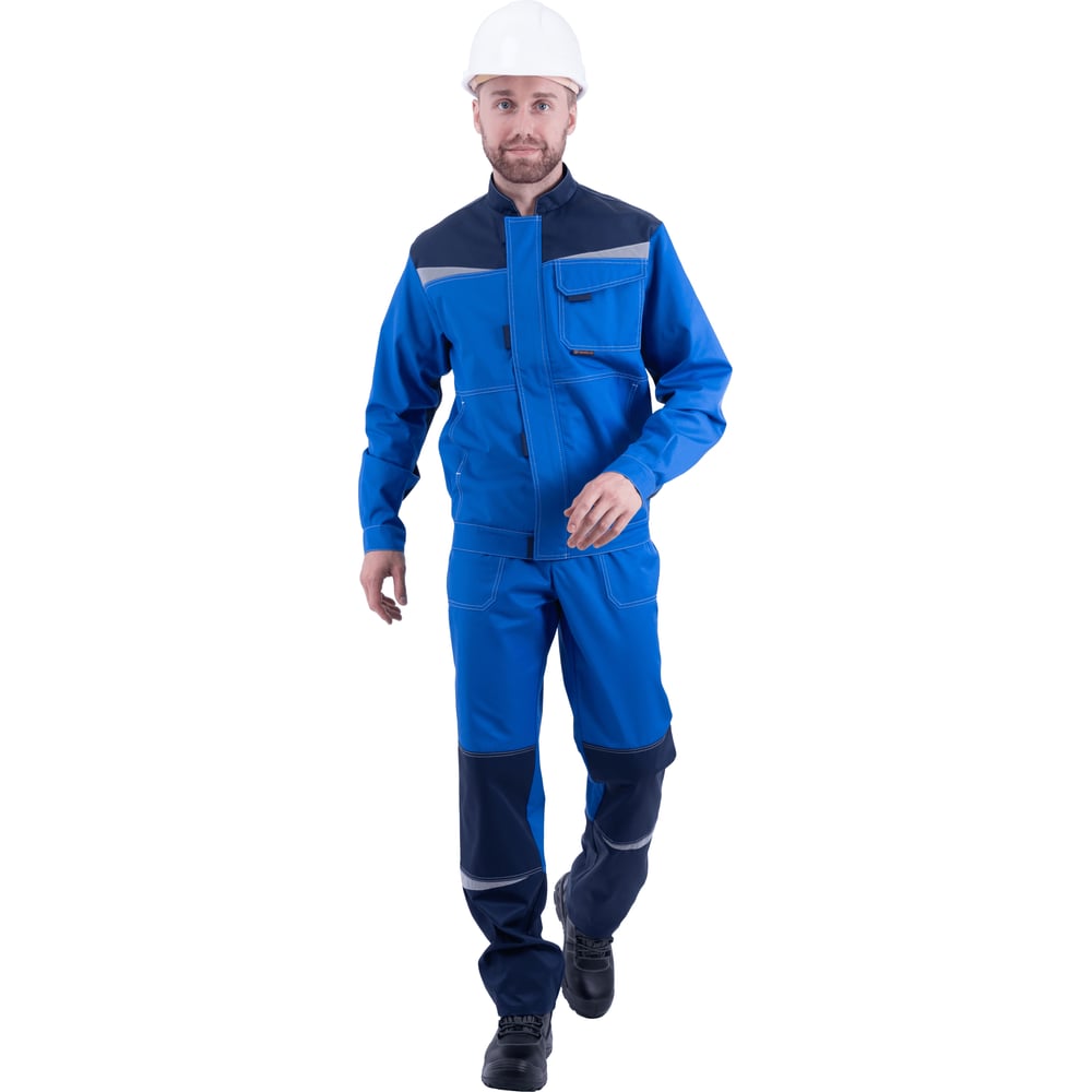 Изображение товара Костюм Спецобъединение КМ-10 ЛЮКС, василек/темно-синий, мужской, защитный