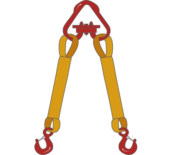 Изображение товара Двухветвевой текстильный строп ТамбовТехСнаб 2СТ 15 т, 4 м 7930130724121