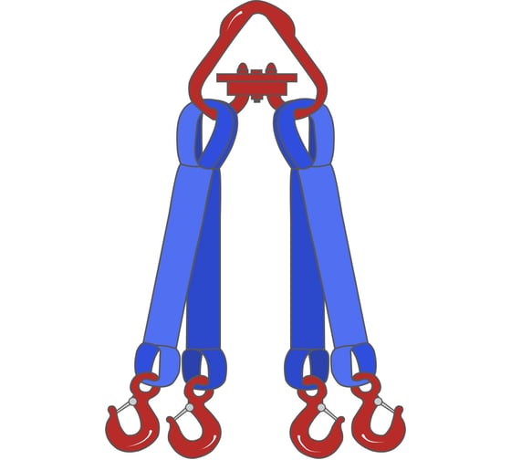 Изображение товара Четырехветвевой текстильный строп ТамбовТехСнаб 4СТ 20 т, 7 м 7930130723308