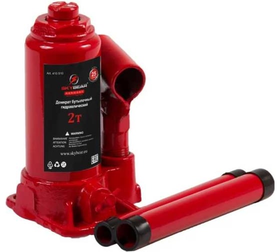 Изображение товара Бутылочный гидравлический домкрат SKYBEAR 2 т, h 158-308 мм 410210