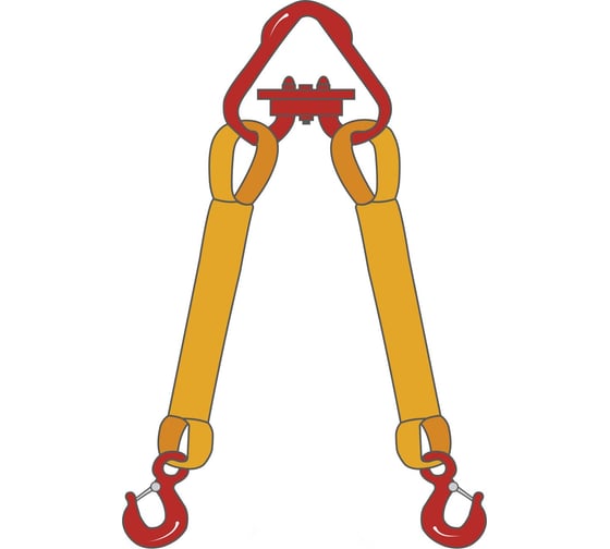 Изображение товара Двухветвевой текстильный строп ТамбовТехСнаб 2СТ 12.5 т, 3 м 7930130724190