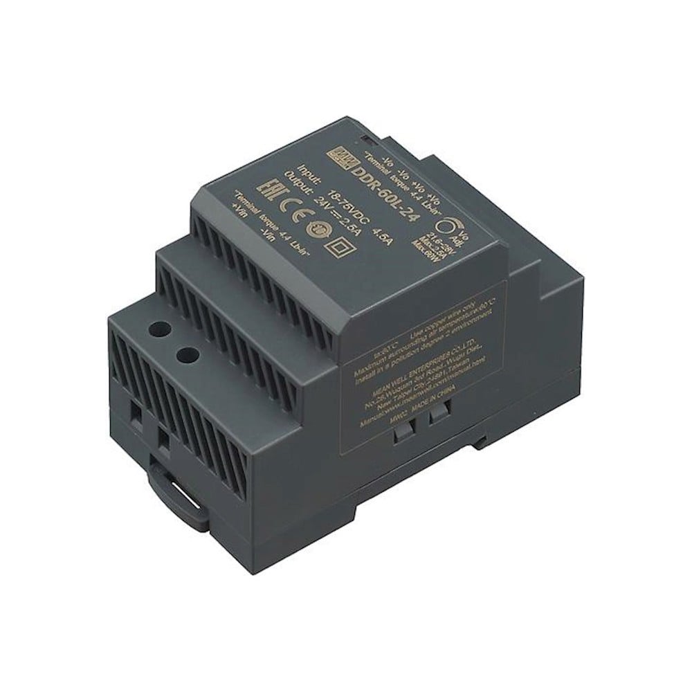 Изображение товара Источник питания Mean Well DDR-60L-24 24 В 2.5 А промышленный конвертер напряжения
