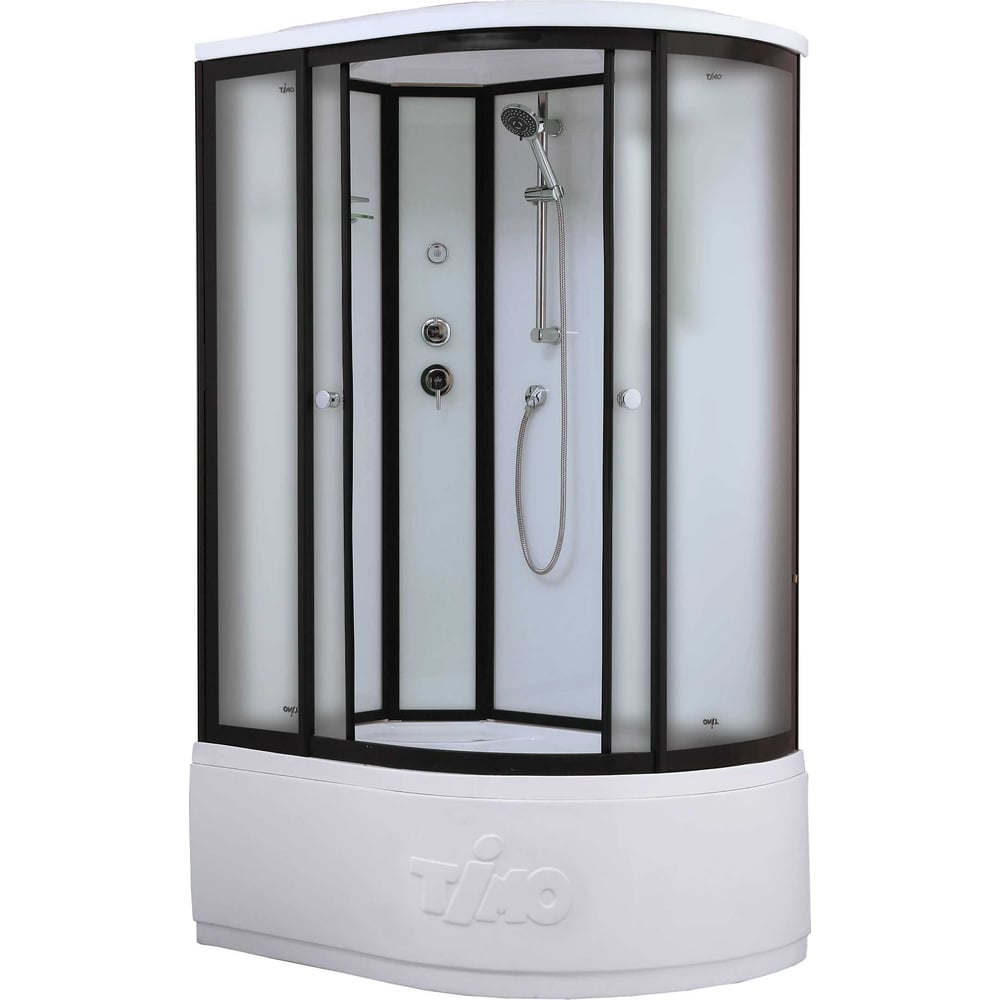 Изображение товара Душевая кабина TIMO Standart Black Fabric 120х85х220 стильная и функциональная