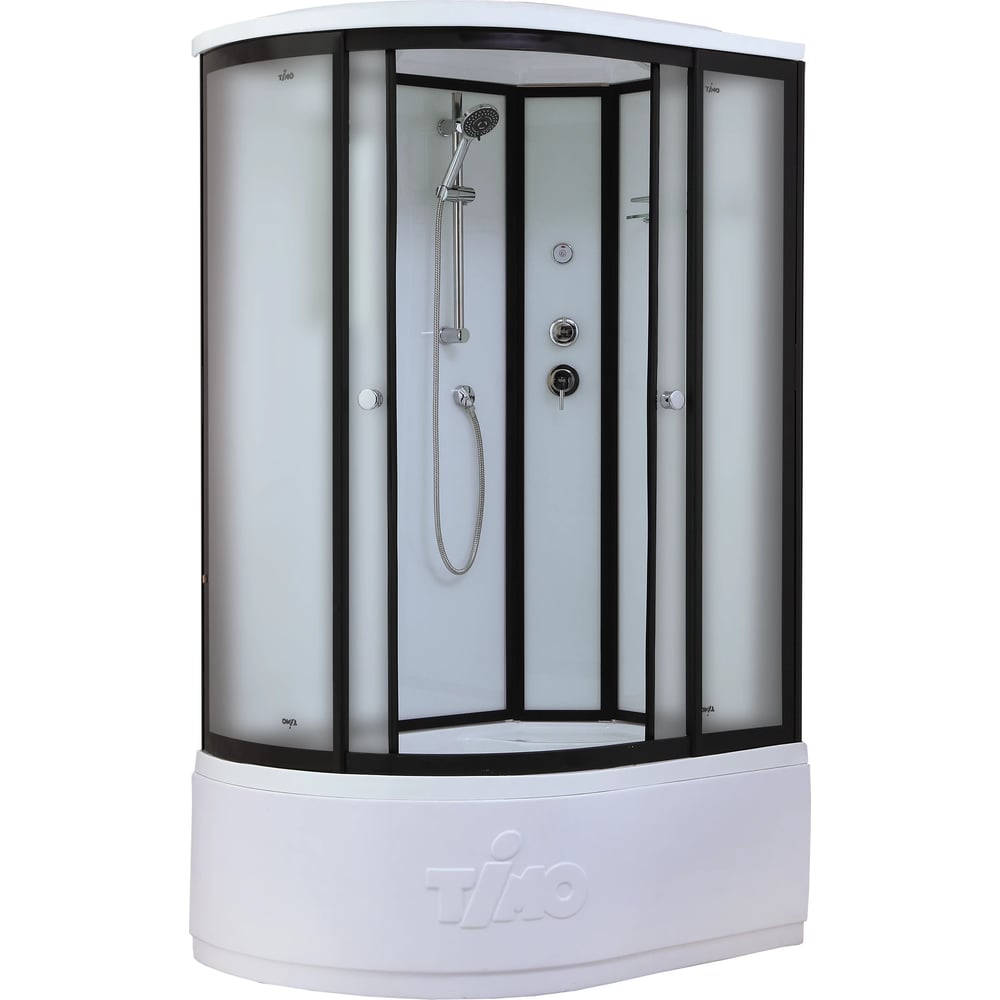 Изображение товара Душевая кабина TIMO Standart Black Fabric R 120х85х220