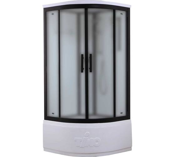Изображение товара Душевая кабина TIMO Standart Black Fabric 100х100х220 T-6600BF