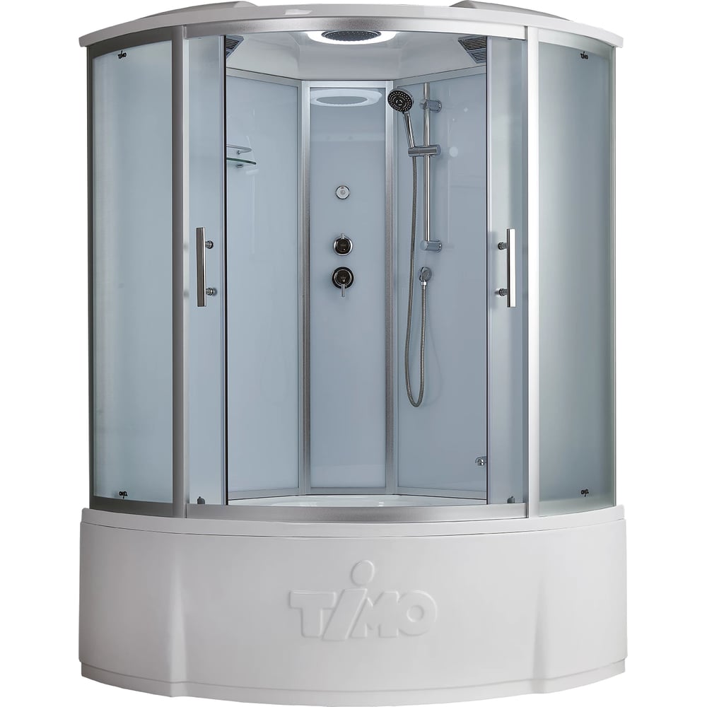 Изображение товара Душевая кабина TIMO Standart Silver F 130x130x220 возможностью управлением и вентиляцией