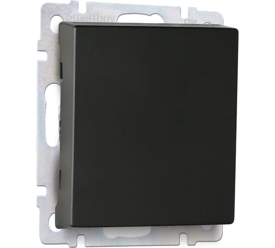 Изображение товара Выключатель перекрестный Smartbuy 1-клавишный 10А черный "Нептун" SBE-05b-10-SW13-0