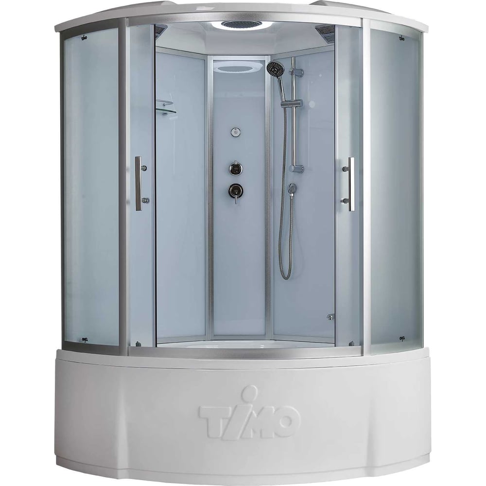 Изображение товара Душевая кабина TIMO Standart Silver F 150x150x220 T-6655SF с боковой и верхней частью