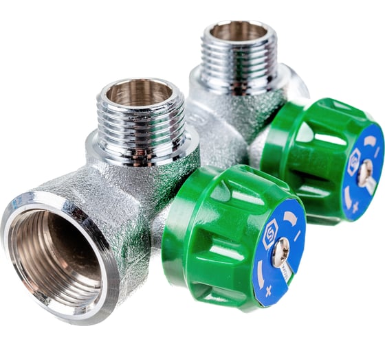 Изображение товара Регулирующий коллектор STOUT 3/4, 2 отвода 1/2, плоское уплотнение SMB-6849-341202