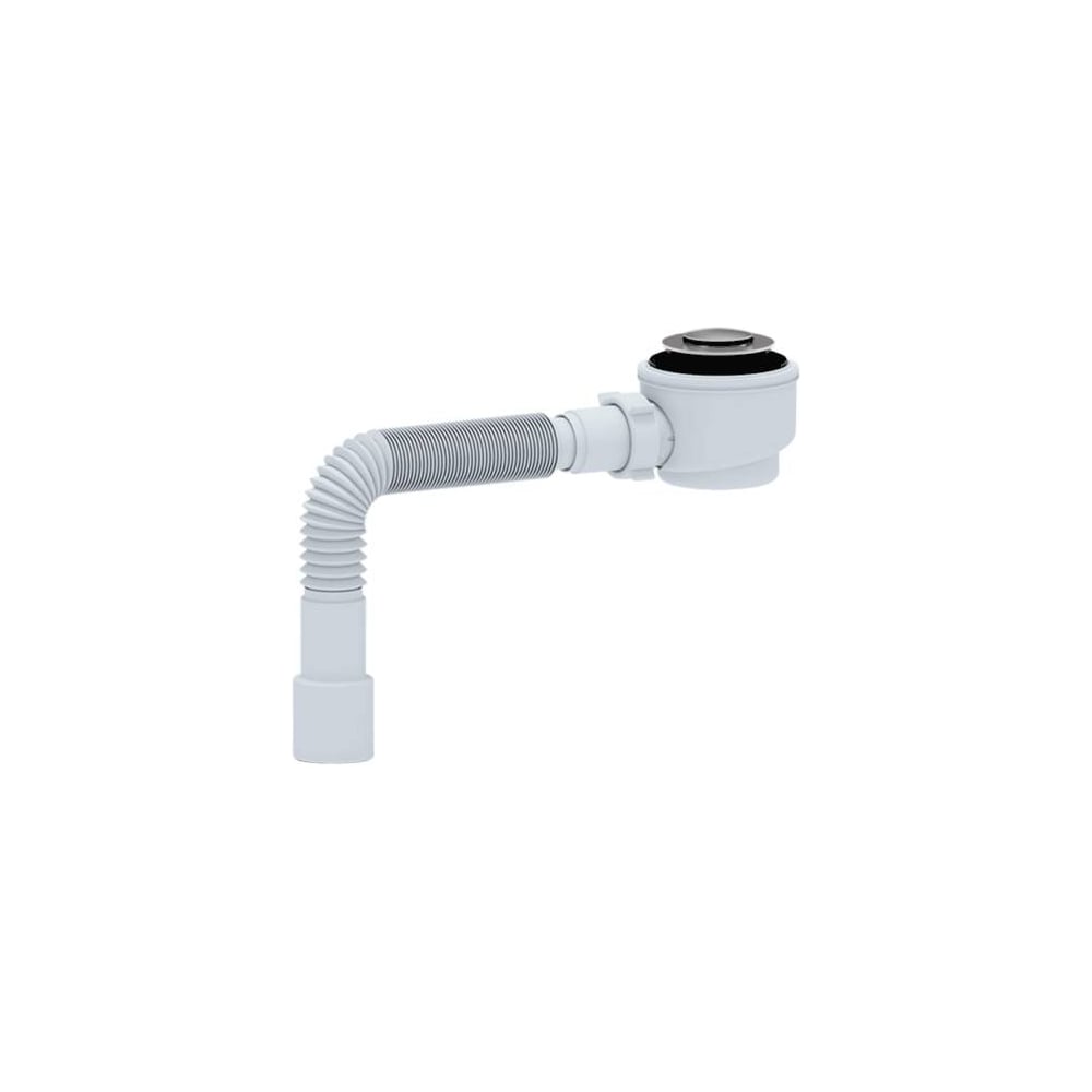 Изображение товара Сифон для поддона АНИ Пласт 74 мм 1 1/2x50 гофра клик-клак E415CLS 025-0508