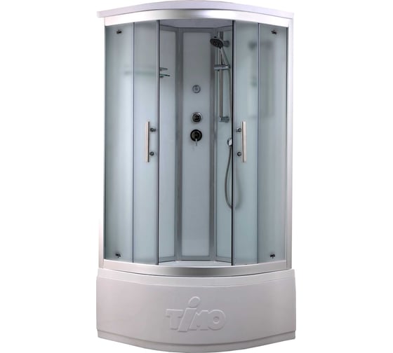 Изображение товара Душевая кабина TIMO Standart Silver Fabric 100х100х220 T-6600SF