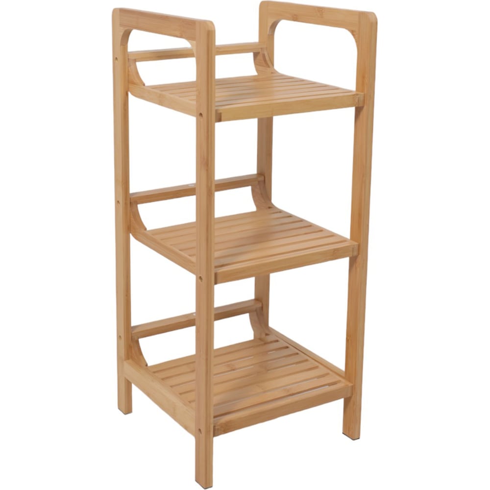 Изображение товара Стойка для хранения Aks Home LILY 3 из бамбука Современная напольная