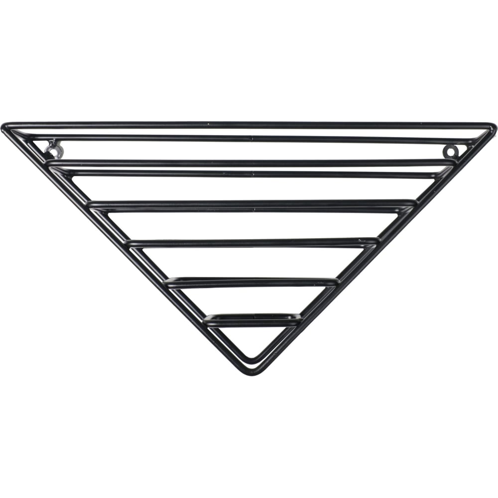 Изображение товара Полка навесная Aks Home KLIO черная - металлическая угловая для хранения