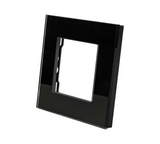 Изображение товара Рамка стеклянная Sibling 1 пост черная (86x86мм) 00-01018291