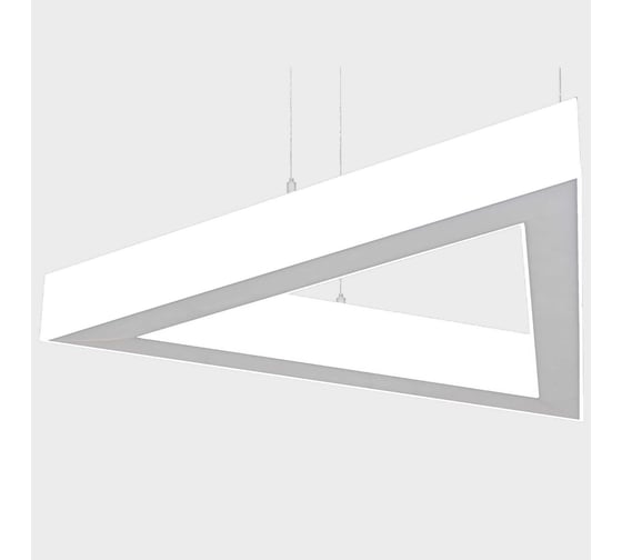 Изображение товара Дизайнерский потолочный светильник aax.tech Trio-L70, 600x50х70 мм, 54 Вт, 4000К, Подвесной, Белый vs-ds-Trio-600x3-54w-4k-w