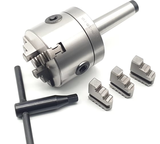 Изображение товара Патрон 3-х кулачковый, 80 мм с Морзе №3 ТЕХНОРЕАЛ МА320105505