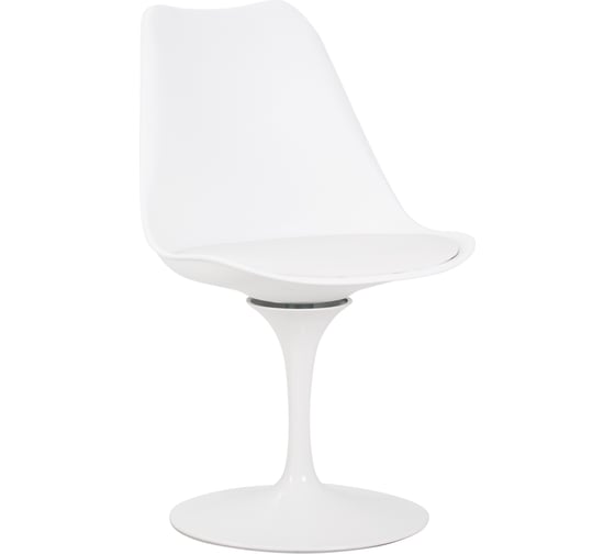Изображение товара Стул обеденный DOBRIN TULIP (цвет сиденья белый (W-02), цвет основания белый) LMZL-PP635E_W-M_P-W-02