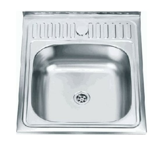 Изображение товара Мойка LEDEME нержавеющая сталь, накладная, 500x600x140 мм, 0,4 мм, выпуск малый, МАТОВАЯ без сифона L75060 869450