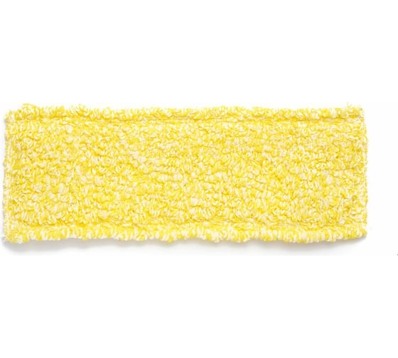 Изображение товара Насадка для швабры CISNE плоская, микрофибра, жёлтый/белый, 40см, комплект с держателем 208440-03