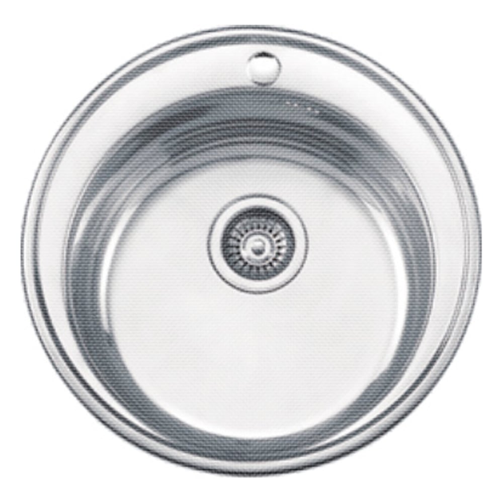 Изображение товара Врезная кухонная мойка Ledeme из нержавеющей стали круглая L65151 510 мм