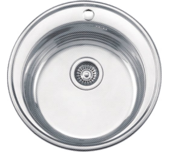 Изображение товара Мойка Ledeme из нержавеющей стали круглая декор врезная (D510x180 мм, 0,8 мм) L65151
