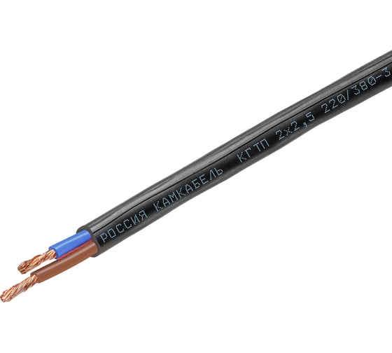 Изображение товара Кабель Камкабель КГтп 2x2,5 ГОСТ 50 м 11K/П2D000013200050М
