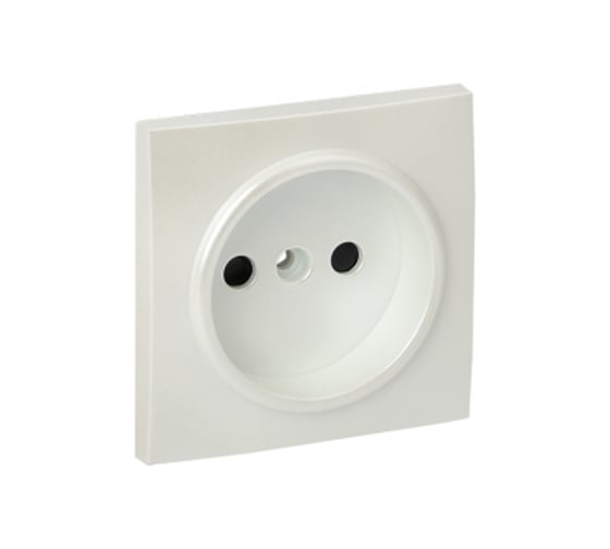 Изображение товара Лицевая панель розетки 1-местной розетки EKF PROxima Валенсия, без заземления, 10 А, жемчуг, с защитными шторками ESR10-L-022-50