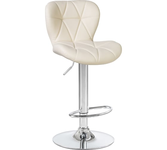 Изображение товара Барный стул DOBRIN BARNY цвет сиденья кремовый, цвет основания хром LM-5022_CH-M_EL-cream