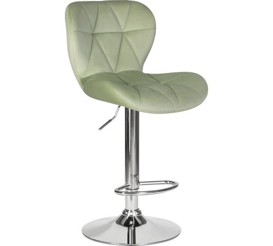 Изображение товара Барный стул DOBRIN BARNY цвет сиденья мятный велюр MJ9-87, цвет основания хромированная сталь LM-5022_CH-M_V-MJ9-87