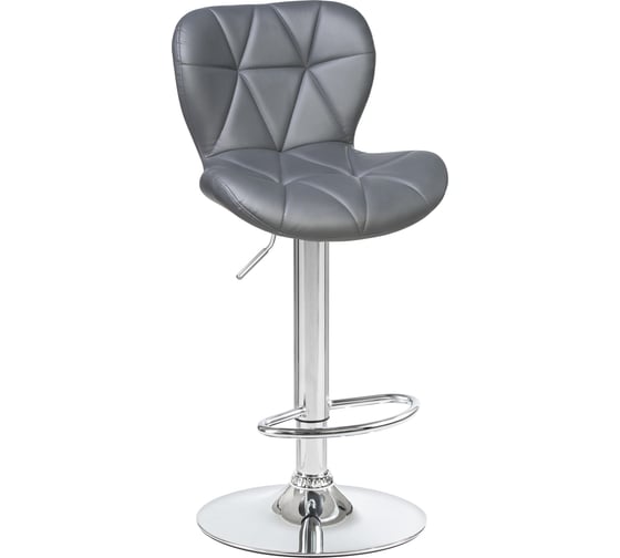 Изображение товара Барный стул DOBRIN BARNY цвет сиденья серый, цвет основания хром LM-5022_CH-M_EL-188-55