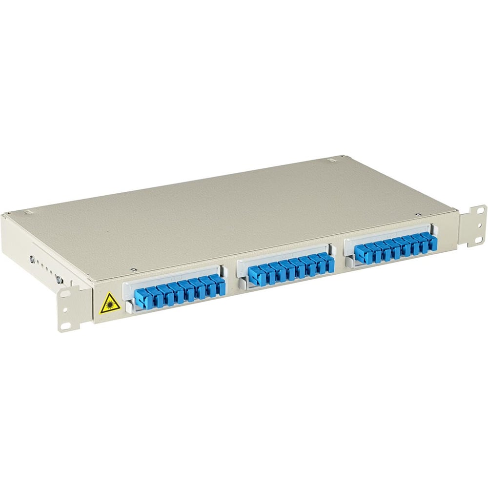 Изображение товара Оптический кросс LC UPC simplex КОМПАНИЯ ФОРТОН 24 разъема для шкафов 19"