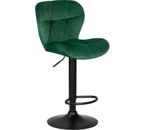 Изображение товара Барный стул DOBRIN BARNY BLACK цвет сиденья зеленый велюр MJ9-88, цвет основания черный  LM-5022_B-M_V-MJ9-88
