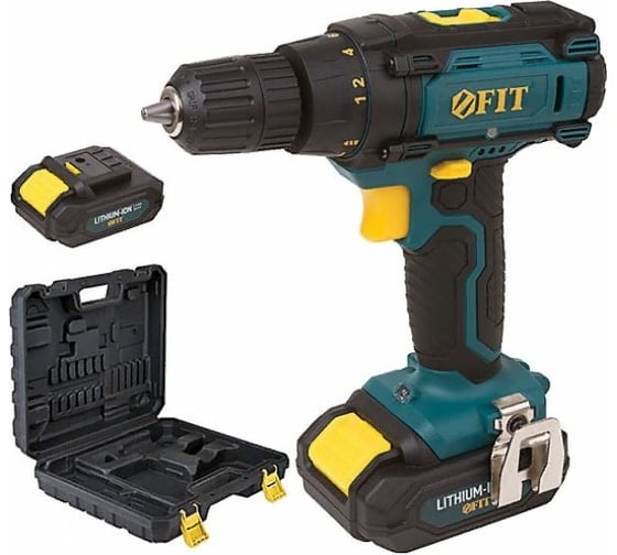 Изображение товара Аккумуляторная дрель-шуруповерт FIT 80198