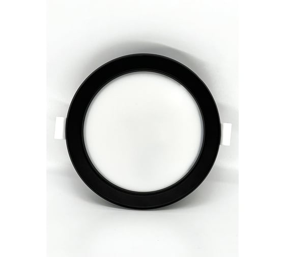 Изображение товара Светильник truEnergy светодиодный ультратонкий круг 9W 4000K 600Lm D118мм металл черный 10038