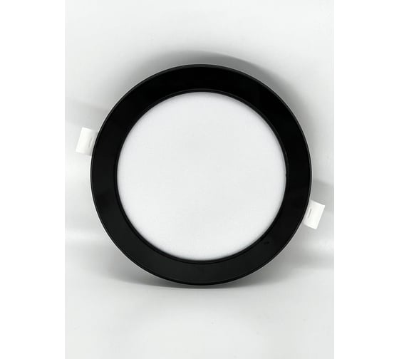 Изображение товара Светильник truEnergy светодиодный ультратонкий круг 12W 4000K 800Lm D145мм металл черный 10039