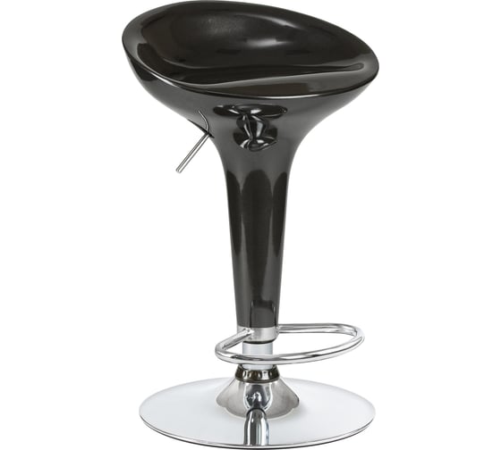 Изображение товара Барный стул DOBRIN BOMBA цвет сиденья черный, цвет основания хром LM-1004_CH-M_ABS-black
