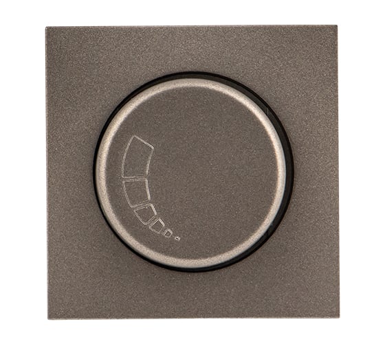 Изображение товара Лицевая панель светорегулятора EKF PROxima Валенсия 600W, 220В, графит ESD06-L-101-60