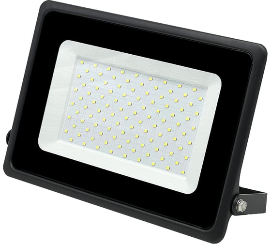 Изображение товара Светодиодный прожектор truEnergy IP65 100W 6500K 8000Lm 292x225x33мм черный алюминий 13101