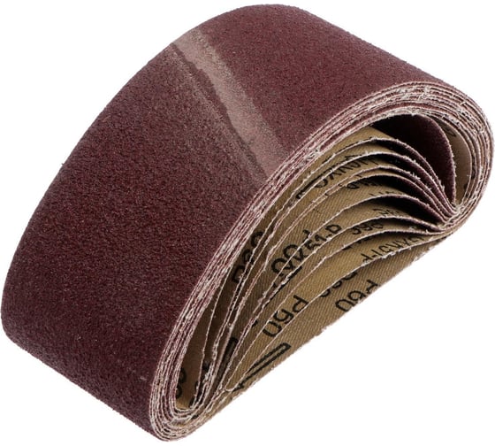 Изображение товара Лента абразивная бесконечная на тканевой основе (10 шт; 75х457 мм; Р60) ТУНДРА 1300819