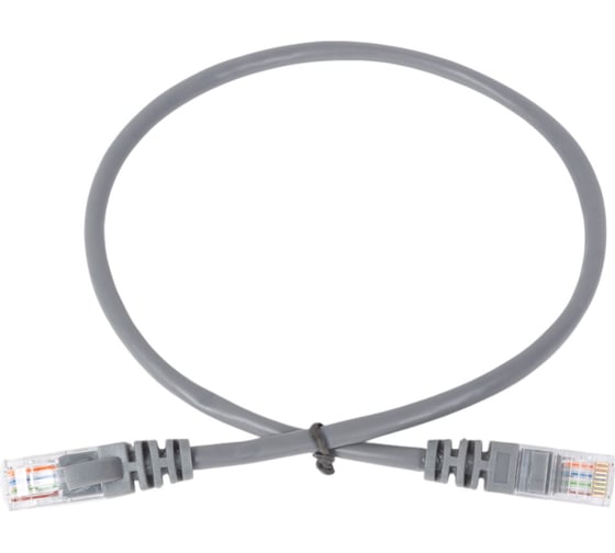 Изображение товара Патч-корд "КОМПАНИЯ ФОРТОН" серый UTP, кат 5е, 0,5м
